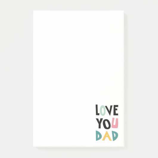 Post-it® Love You Dad Notes (Devant)