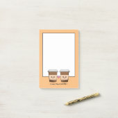 Post-it® Love You Latte Coffee (Sur un bureau)