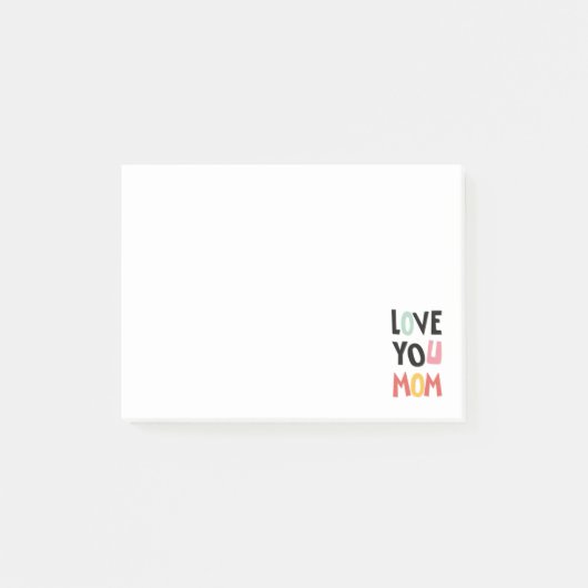 Post-it® Love You Mom Post-it Notes (Devant)