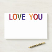 Post-it® Love You Multicolored 10 x 6 (Sur un bureau)