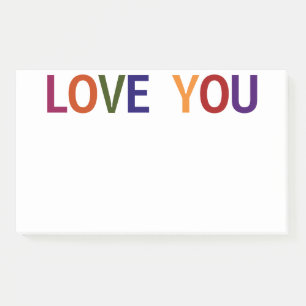Post-it® Love You Multicolored 10 x 6