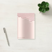 Post-it® Lovely Chic Elegant Rose Gold Parties scintillant  (Bureau)