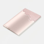 Post-it® Lovely Chic Elegant Rose Gold Parties scintillant  (Incliné)