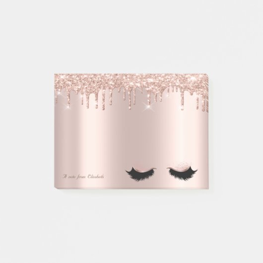 Post-it® Lovely Elegant Rose Gold Parties scintillant Drive (Devant)