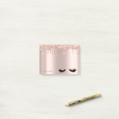 Post-it® Lovely Elegant Rose Gold Parties scintillant Drive (Sur un bureau)
