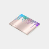 Post-it® Lovely Rose Gold Ombre Parties scintillant Drives (Incliné)