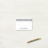 Post-it® Lover de poulet Silhouettes noires et blanches amu (Sur un bureau)