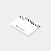Post-it® Lover de poulet Silhouettes noires et blanches amu (Incliné)