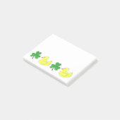 Post-it® Lucky Duck Shamrock Rubber Ducky St. Paddy's Day (Incliné)