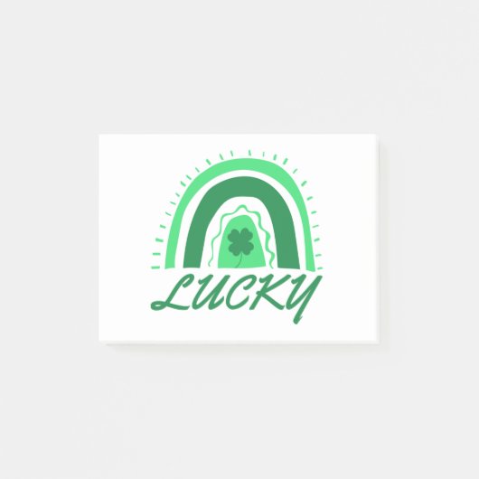 Post-it® Lucky Shamrock Rainbow (Devant)