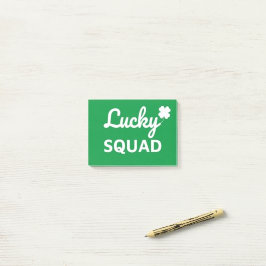 Post-it® Lucky Squad St. Patrick's Day (Sur un bureau)