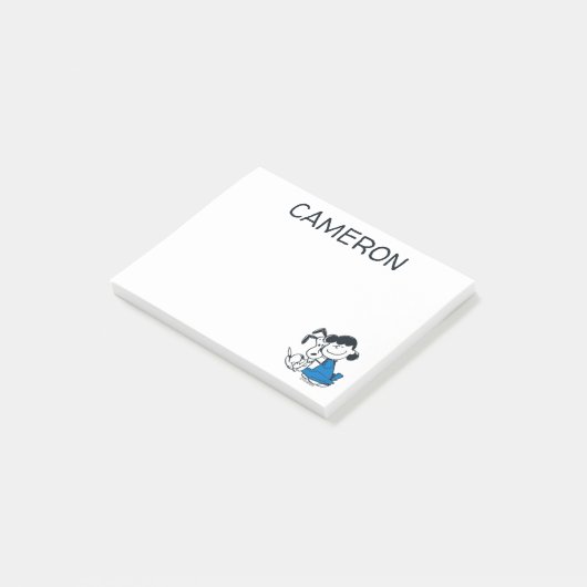 Post-it® Lucy Hugging Snoopy (Incliné)