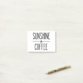 Post-it® Lumière du soleil & Café (Sur un bureau)