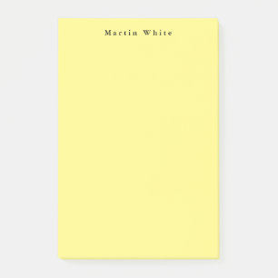 Post-it® Lumière Jaune Plaine Élégant Professionnel Moderne
