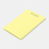 Post-it® Lumière Jaune Plaine Élégant Professionnel Moderne (Incliné)