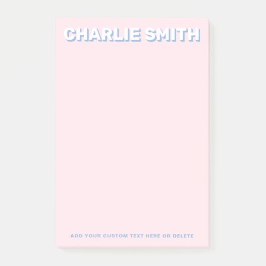 Post-it® Lumière moderne et bleu (Devant)