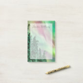 Post-it® Lumières du Nord | Hiver à Glennallen, Alaska (Sur un bureau)