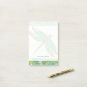Post-it® Lumineuse libellule Pastel par Vanna Lam (Sur un bureau)