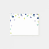 Post-it® LUNCHBOX LOVE NOTE moderne audacieux confetti bleu (Devant)
