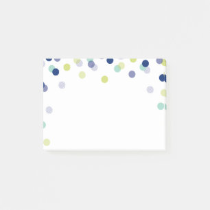 Post-it® LUNCHBOX LOVE NOTE moderne audacieux confetti bleu