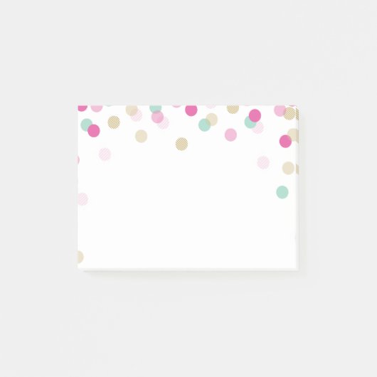 Post-it® LUNCHBOX LOVE NOTE tendance confetti rose menthe (Devant)