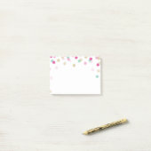 Post-it® LUNCHBOX LOVE NOTE tendance confetti rose menthe (Sur un bureau)