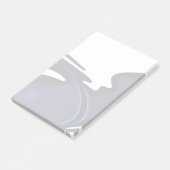 Post-it® Lune bleue : Bleu Abstrait, Blanc & Noir (Incliné)