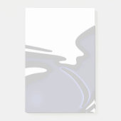 Post-it® Lune bleue : Bleu Abstrait, Blanc & Noir (Devant)