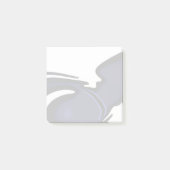 Post-it® Lune bleue : Bleu Abstrait, Blanc & Noir (Devant)