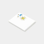 Post-it® Lune dormante et soleil souriant (Incliné)