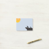 Post-it® Lune Wolf (Sur un bureau)