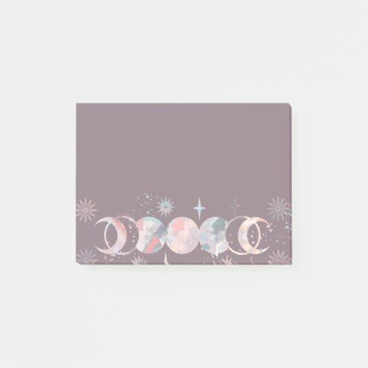 Post-it® Lunes aquarelles colorées (Devant)