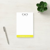 Post-it® Lunettes de Hipster et néon jaune (Bureau)