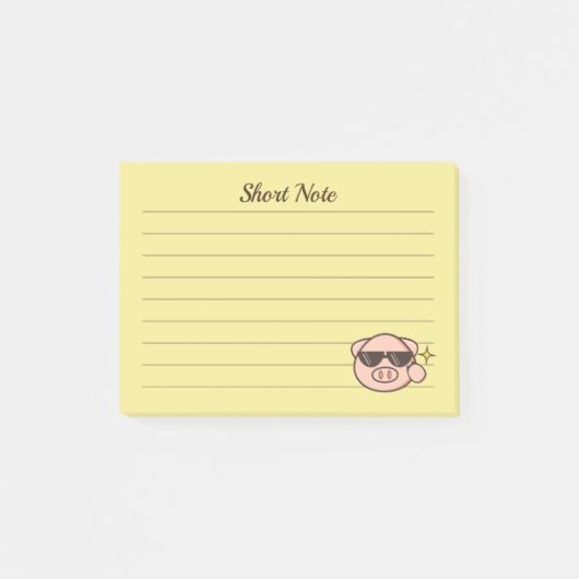 Post-it® Lunettes de soleil de porc (Devant)