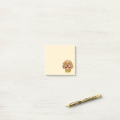 Post-it® Lunettes de soleil pour chien Goldendoodle mignon  (Sur un bureau)