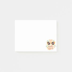Post-it® Lunettes de soleil rétro citation fais-moi briller