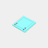 Post-it® Lutin bleu avec champignons (Incliné)