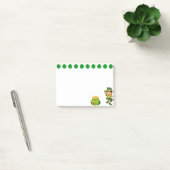 Post-it® Lutin mignon, trèfles chanceux et pot d'or (Bureau)