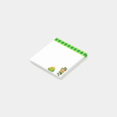 Post-it® Lutin mignon, trèfles chanceux et pot d'or (Incliné)