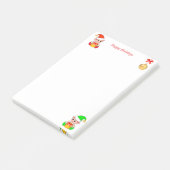 Post-it® Lutins de Noël mignons sur fond blanc (Incliné)