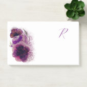 Post-it® Luxe Plum Penoies Floral Monogrammé (Bureau)