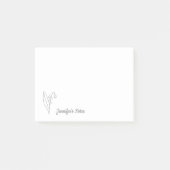 Post-it® Lys botanique de la vallée Line Art Flower (Devant)