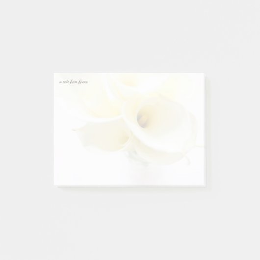 Post-it® Lys Calla dans le vase s'estompe (Devant)