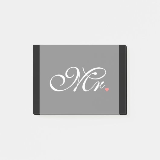 Post-it® M. Mari A Groom Ses Hers Nouvelles Mauvaises Maiso (Devant)