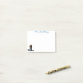 Post-it® Ma famille, s'il vous plaît, remarquera! (Sur un bureau)