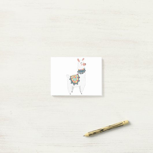 Post-it® Ma jolie Llama (Sur un bureau)