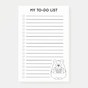 Post-it® Ma liste de choses à faire - Vous faites du très b