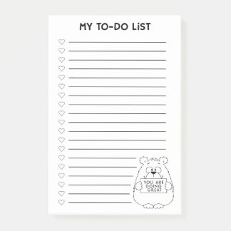 Post-it® Ma liste de choses à faire - Vous faites du très b