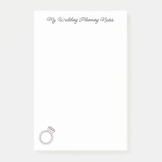 Post-it® "Ma planification Mariage" (Devant)