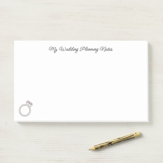Post-it® "Ma planification Mariage" (Sur un bureau)